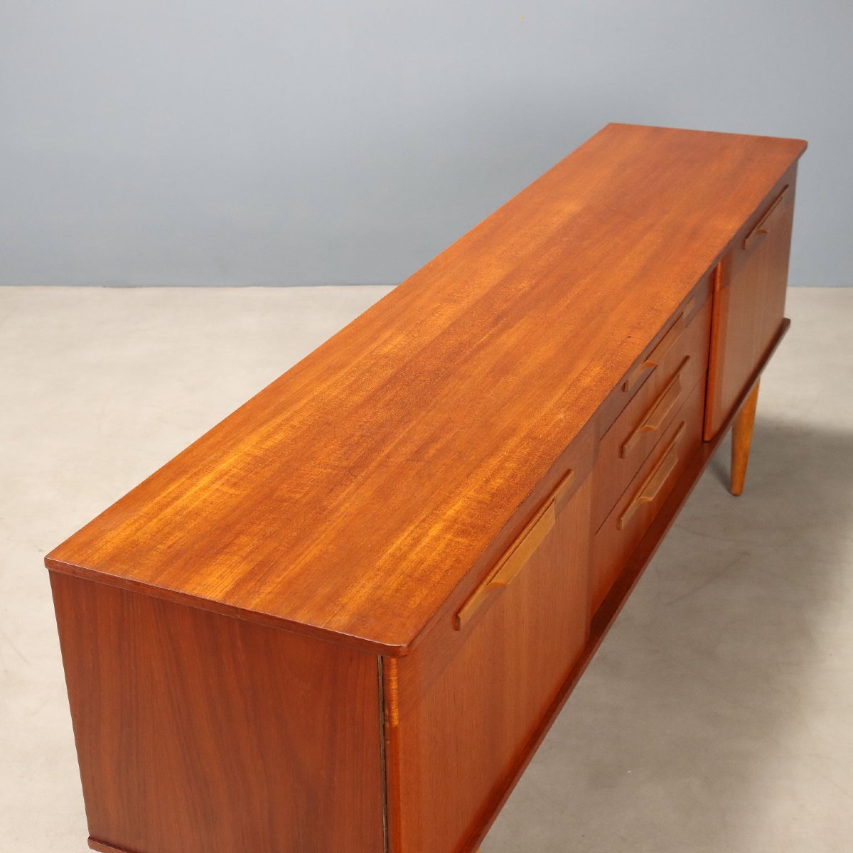 Sideboard Vintage Teak Design Inglese Anni 60 Restaurato-photo-2