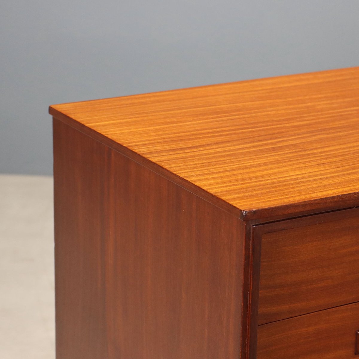 Sideboard Vintage Inglese Teak Cassetti Anta a Ribalta Design Anni 60 Originale-photo-6