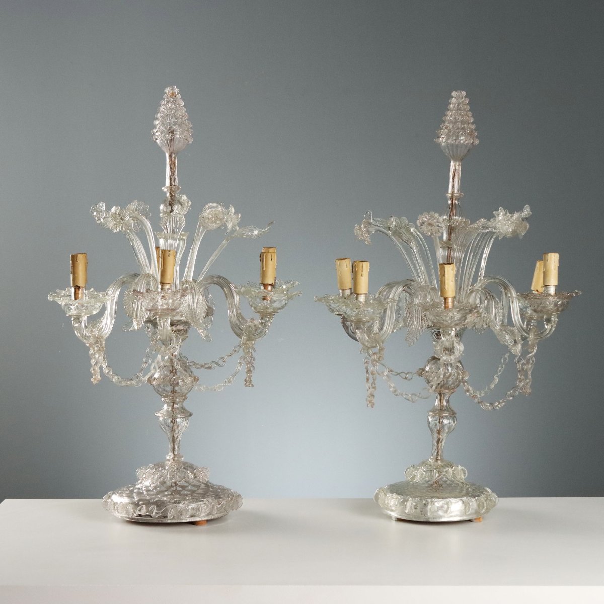 Coppia Girandole di Murano Murano XIX Secolo