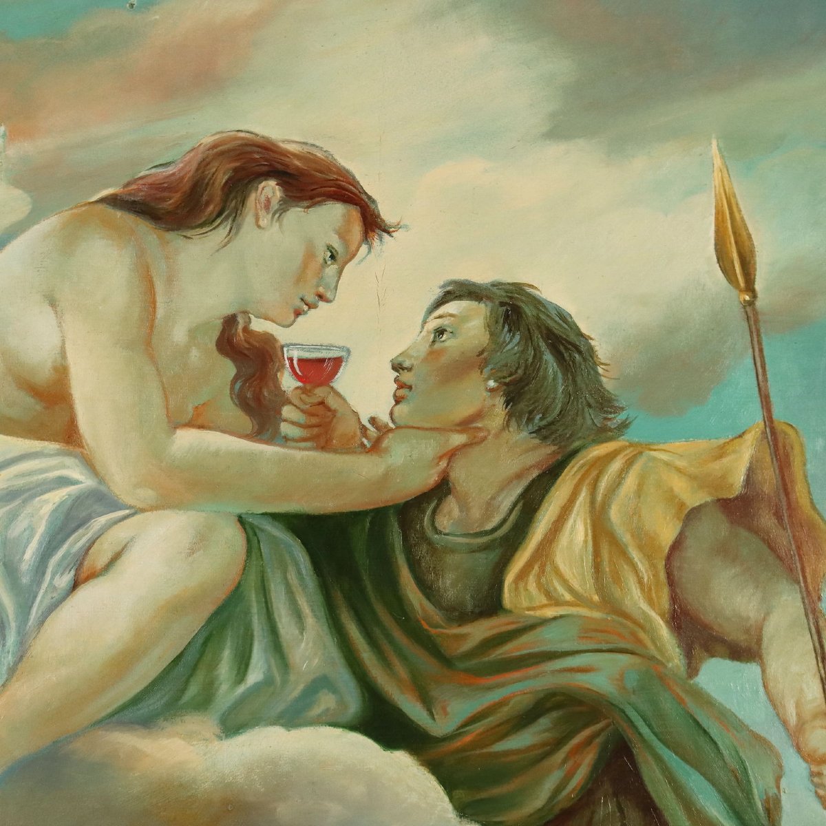 Dipinto Contemporaneo Firmato A. Cappuccio Omaggio a Davide Campari-photo-4