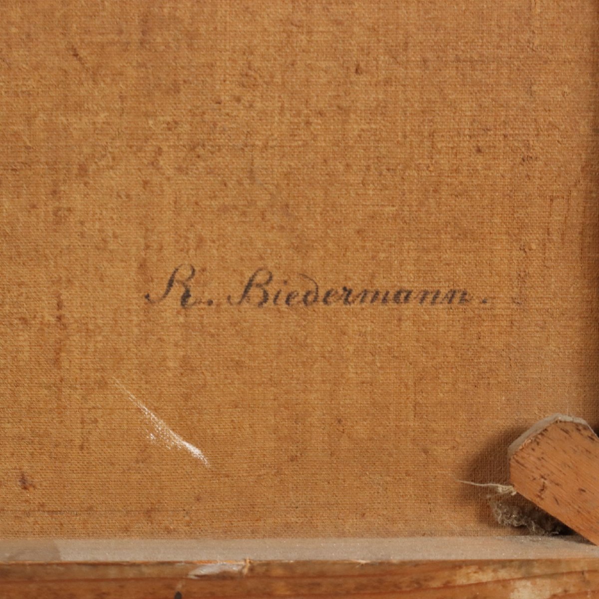 Emanuel Rudolf Biedermann Dipinto Antico Paesaggio Montano con Gregge Fine 800-photo-6