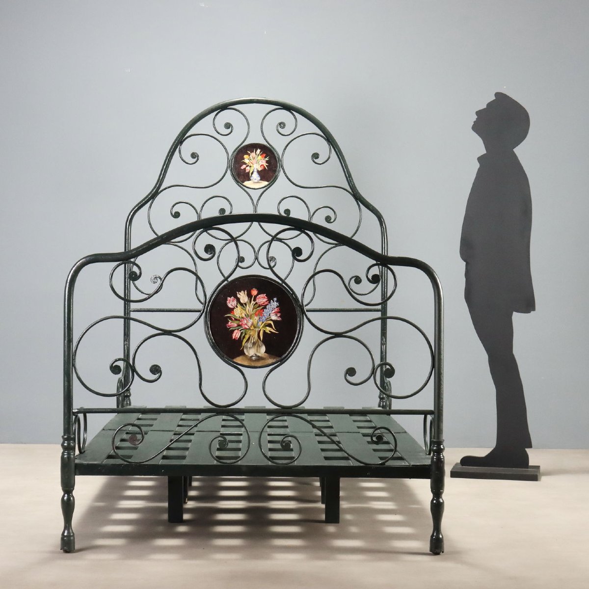 Letto Singolo in Ferro Battuto Italia Metà XIX Secolo-photo-2
