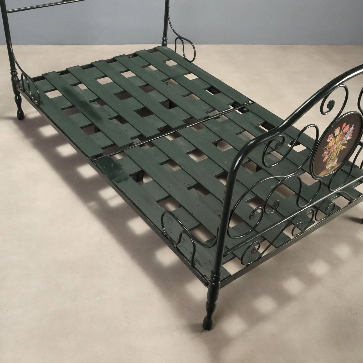 Letto Singolo in Ferro Battuto Italia Metà XIX Secolo-photo-1