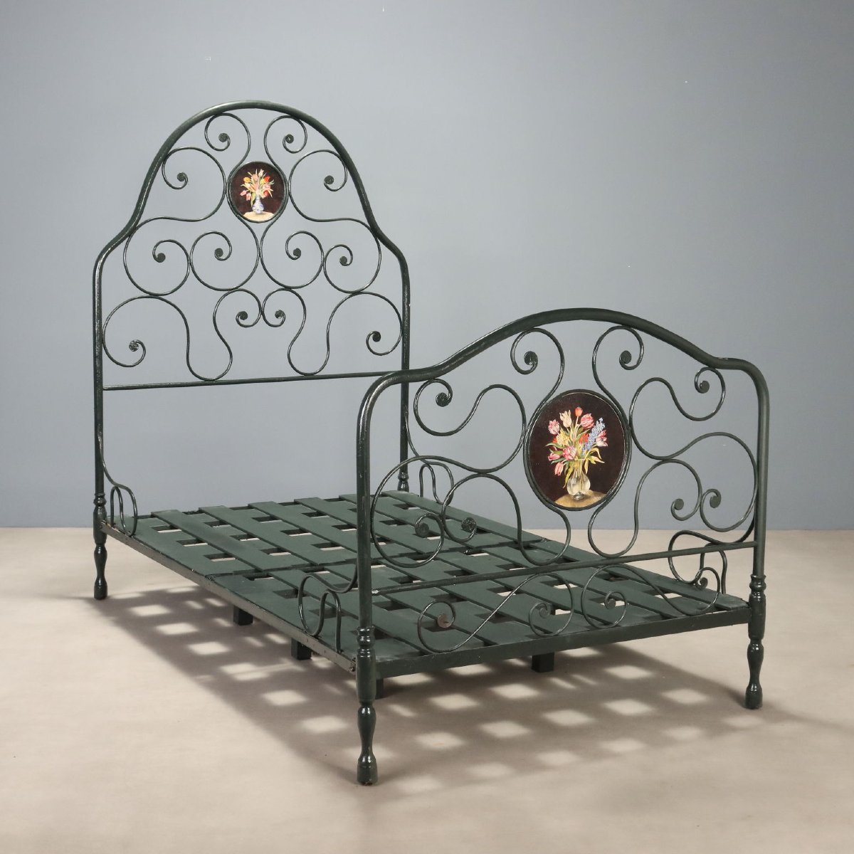 Letto Singolo in Ferro Battuto Italia Metà XIX Secolo-photo-2