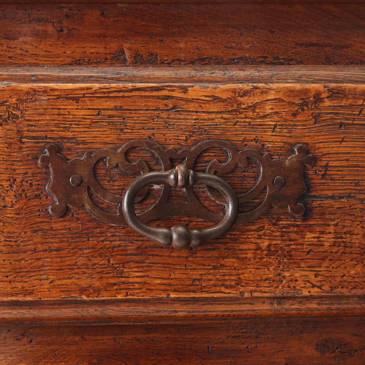 Credenza in Stile Barocco in Rovere con Cassaforte Italia Fine XIX Secolo-photo-3