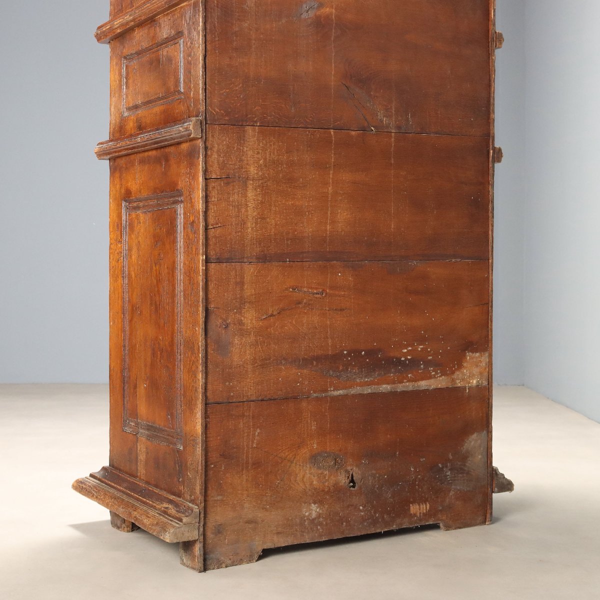 Credenza in Stile Barocco in Rovere con Cassaforte Italia Fine XIX Secolo-photo-7