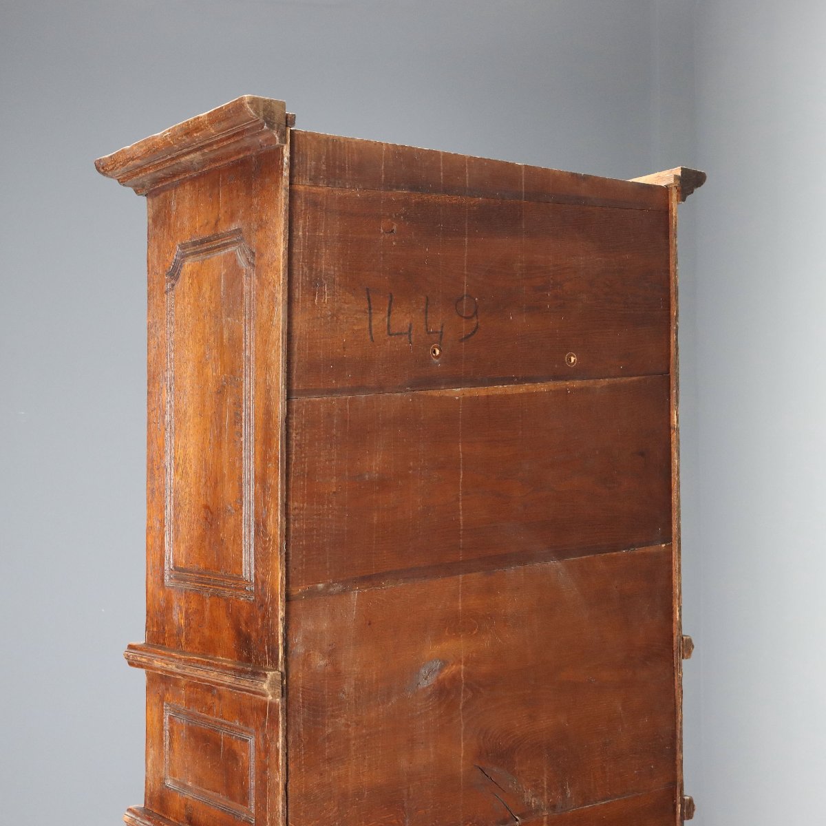 Credenza in Stile Barocco in Rovere con Cassaforte Italia Fine XIX Secolo-photo-8