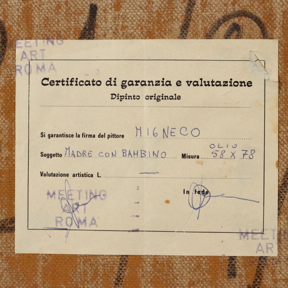Madre con Bambino di Giuseppe Migneco Copia Serigrafica dell'Originale-photo-6