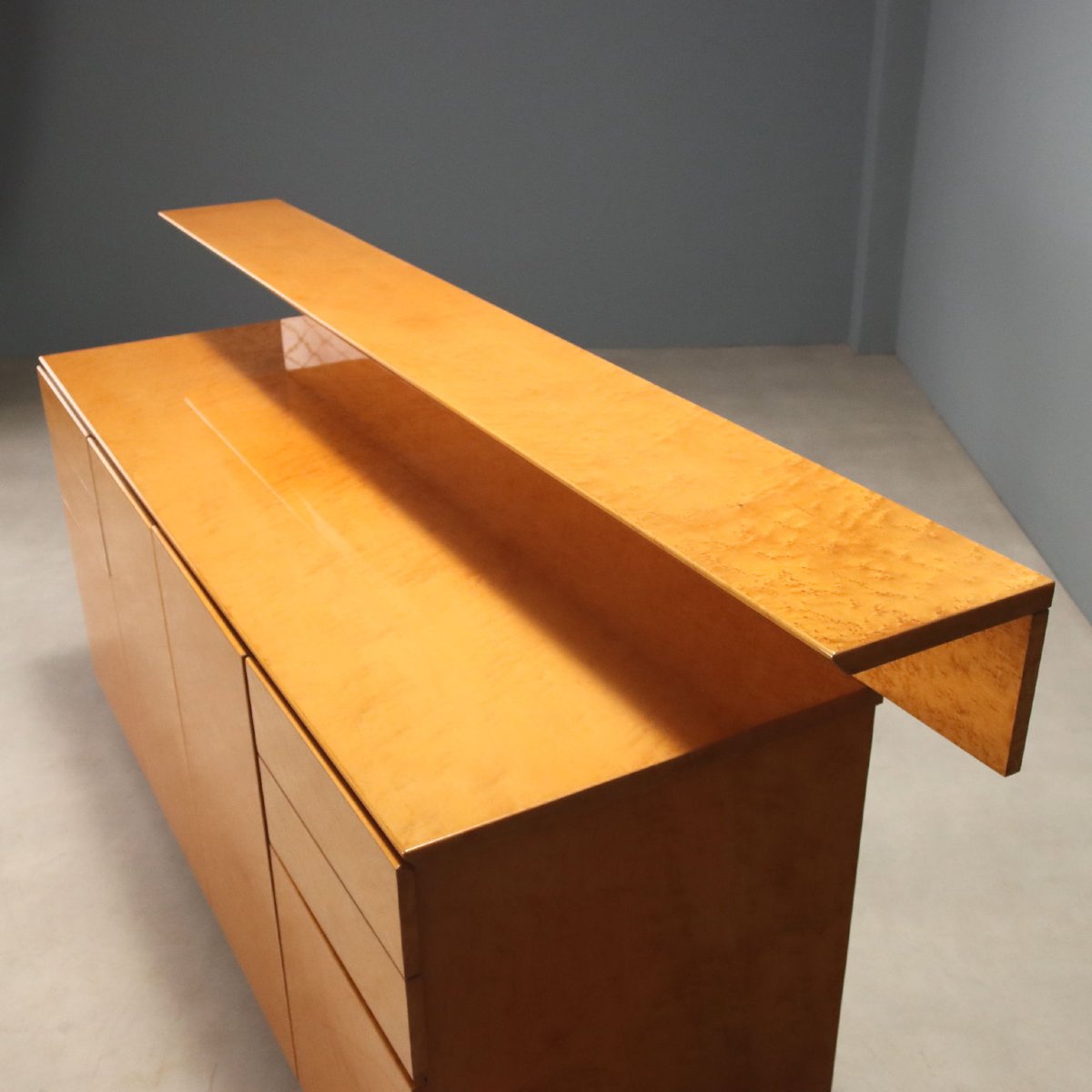 Mobile Buffet Vintage Radica con Alzata a Giorno Design Anni 80-photo-2