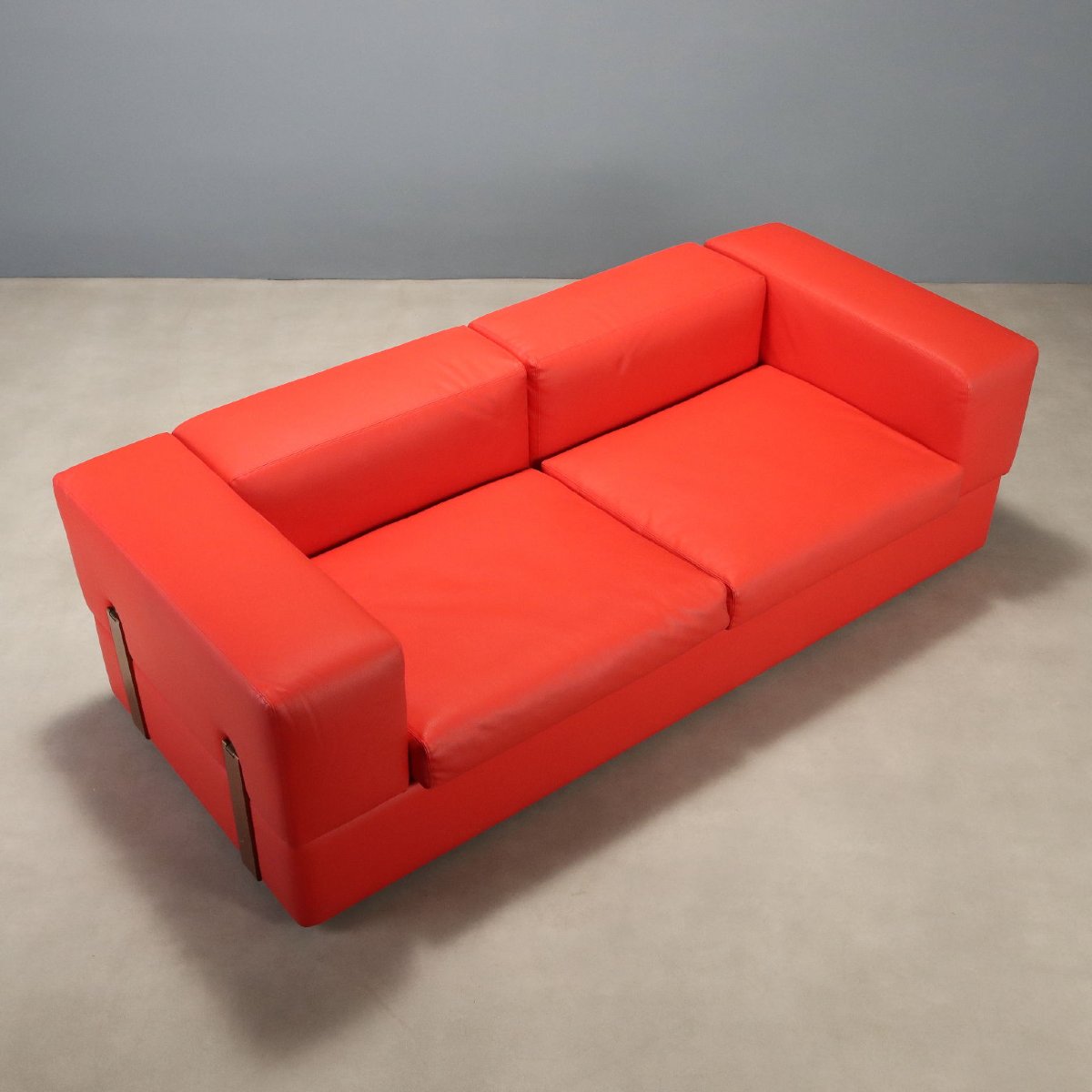 Divano 711 Design Tito Agnoli per Cinova Similpelle Italia Anni 60 Originale-photo-4