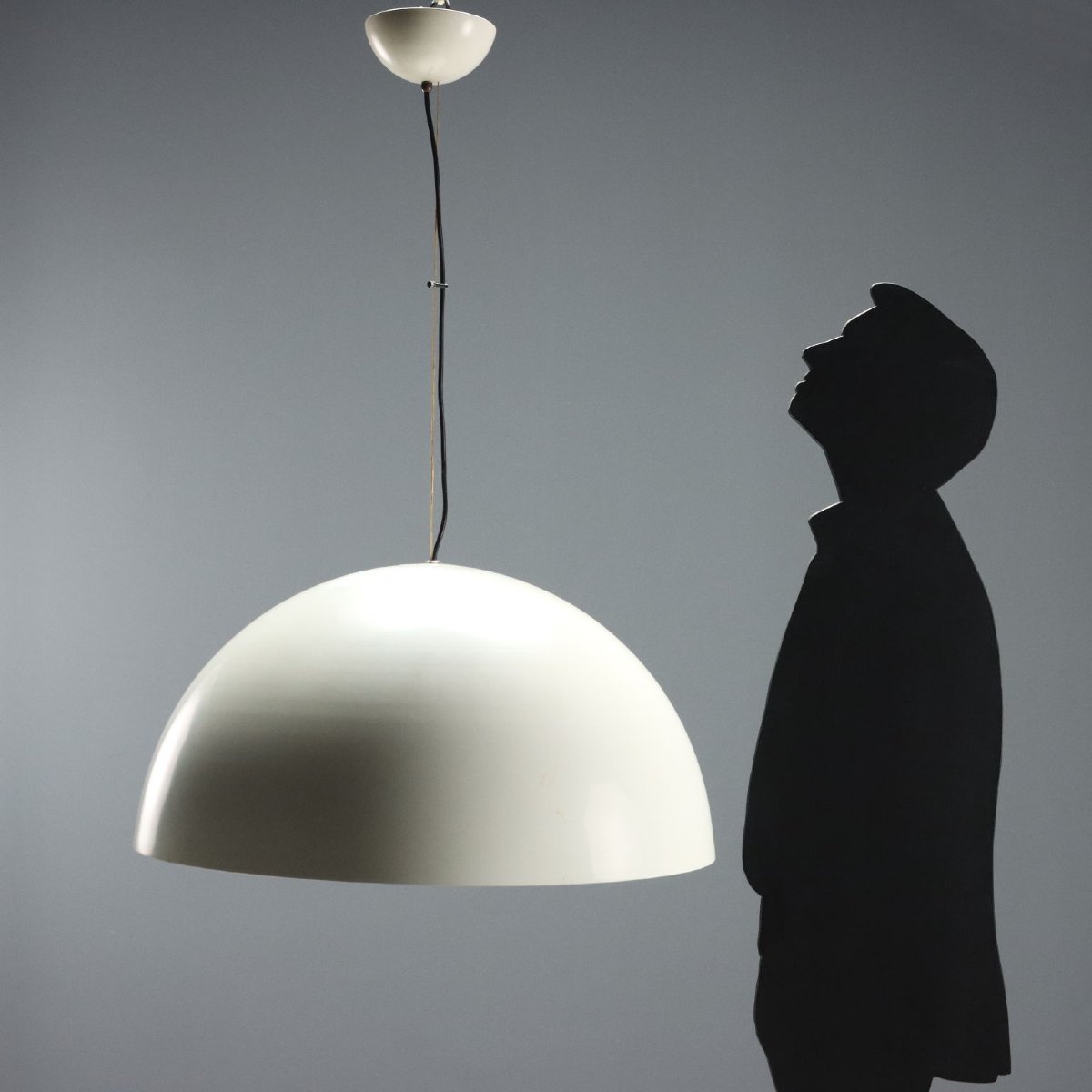Lampada Vintage Sonora Design V. Magistretti per Oluce Anni 70 Originale-photo-2