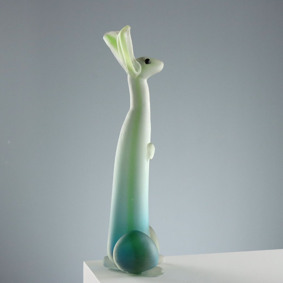 Scultura Vintage Coniglio Vetro di Murano Stile Seguso Italia Anni 40 Originale-photo-3