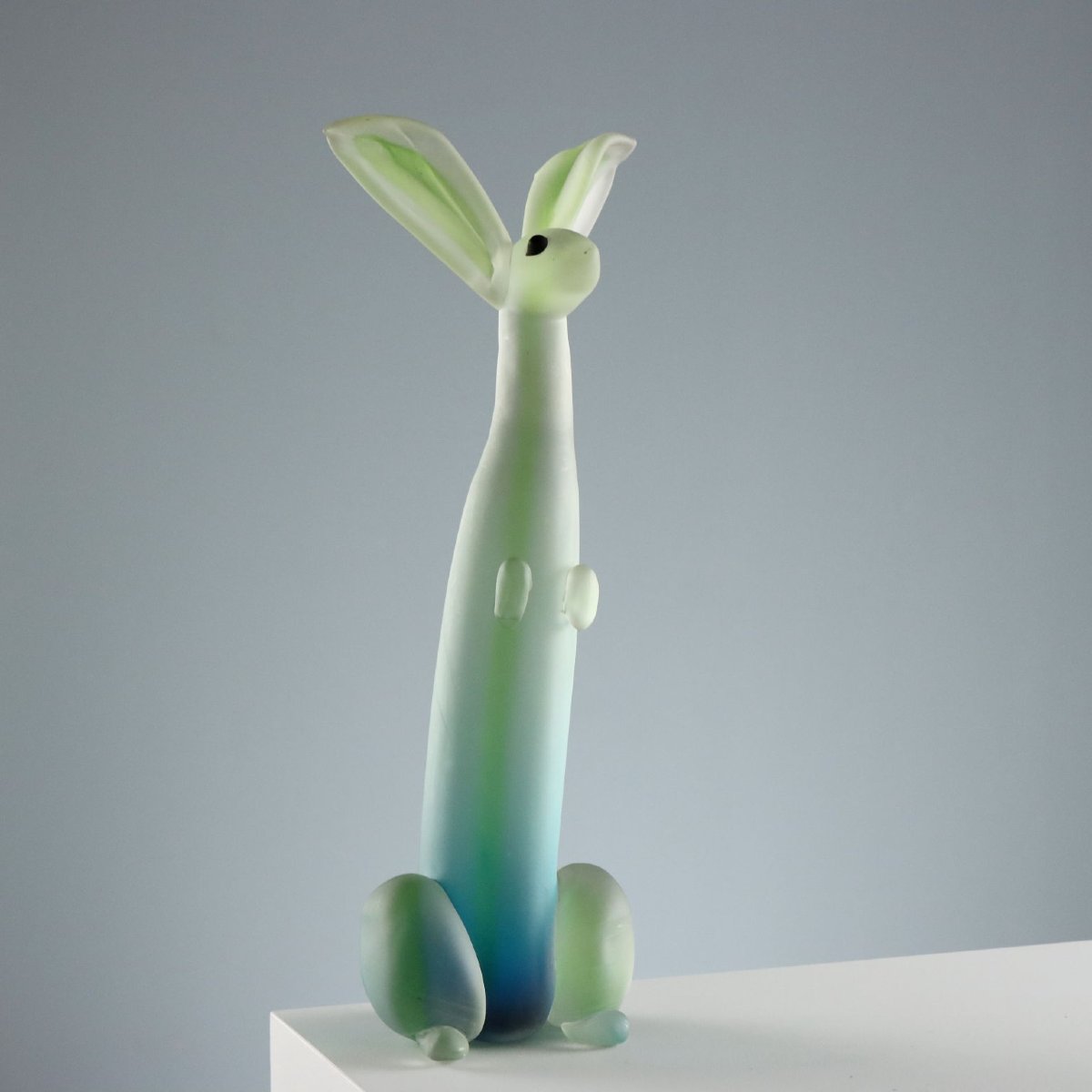 Scultura Vintage Coniglio Vetro di Murano Stile Seguso Italia Anni 40 Originale
