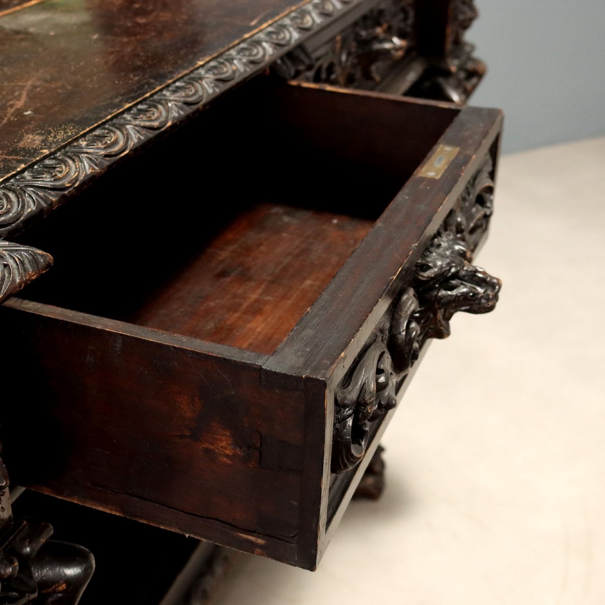 Consolle Neobarocca con Specchiera Italia, fine XIX Secolo-photo-4