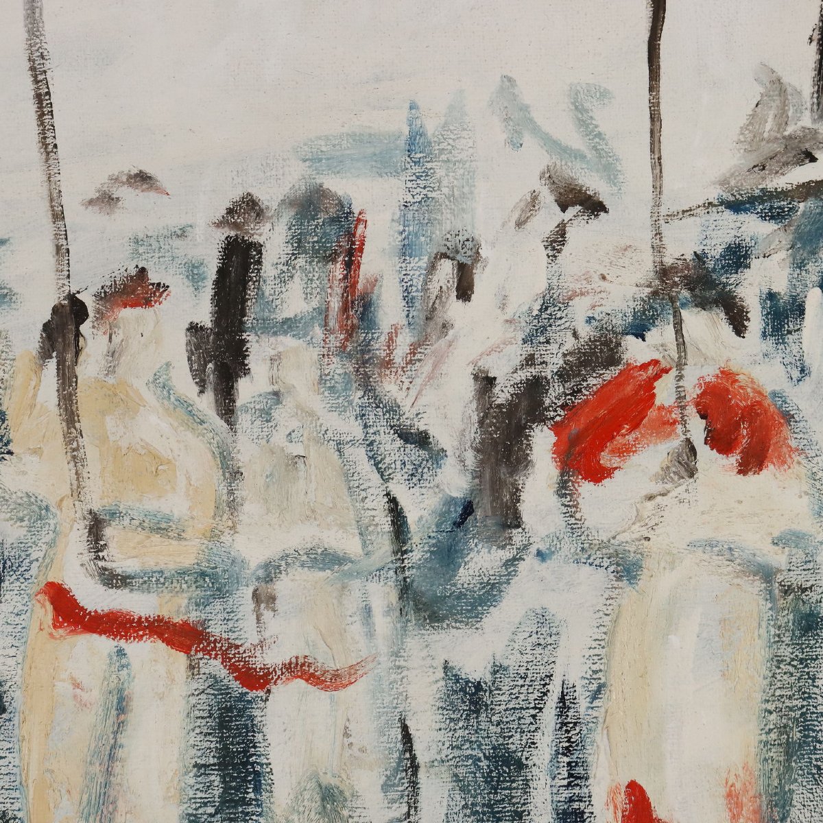 Dipinto Contemporaneo Fernando Wamprechts Procession I, 1982-photo-4