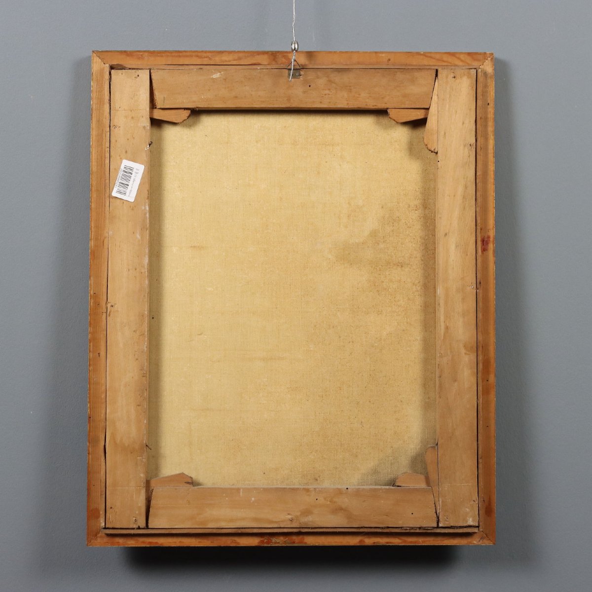 Filippo Marsigli Dipinto Antico Studio di Volto Olio su Carta 1840 ca.-photo-6