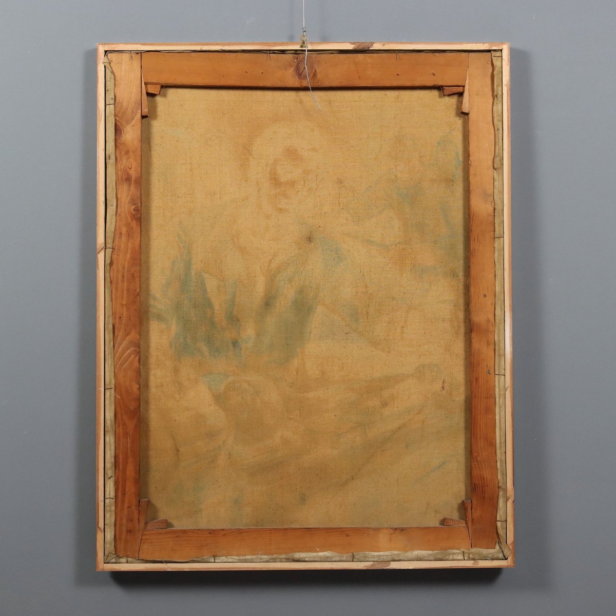 Mario Venzo S.J. Cristo Lavoratore Dipinto Olio su Tela Italia 1950 Originale-photo-7