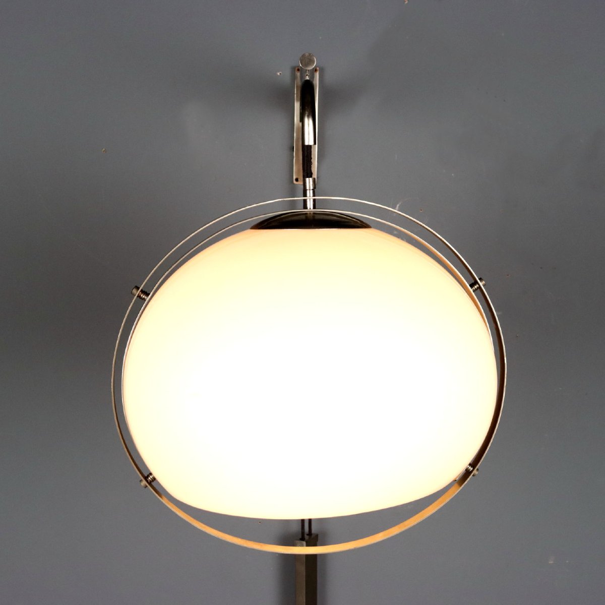 Lampada Vintage Space Age Metacrilato Metallo Italia Design Anni 70 Originale-photo-4