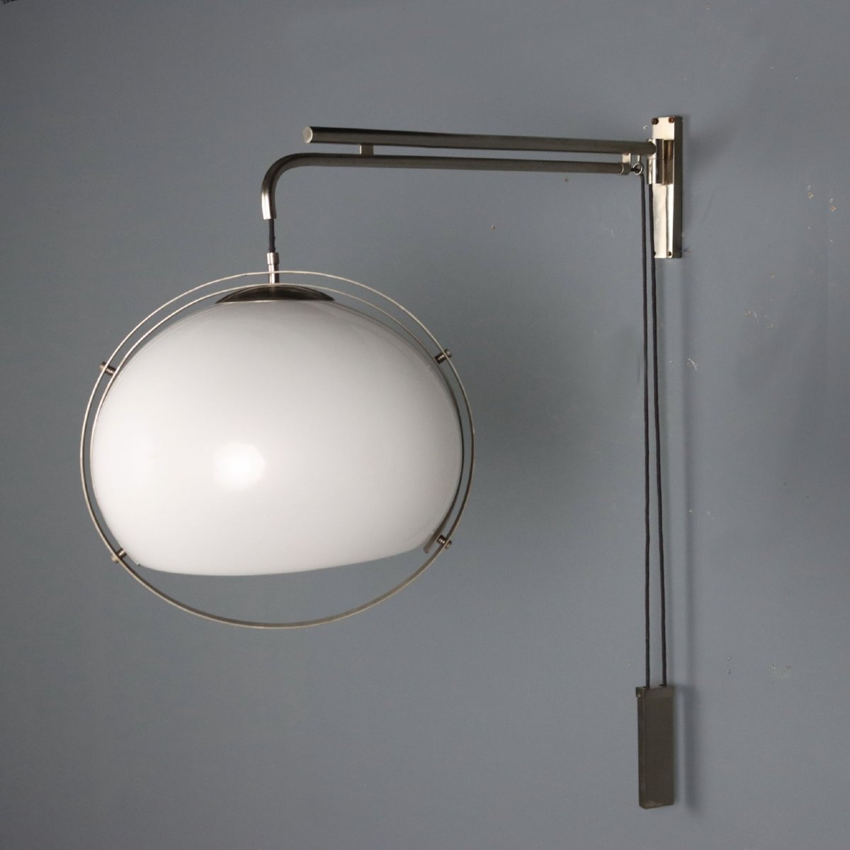 Lampada Vintage Space Age Metacrilato Metallo Italia Design Anni 70 Originale-photo-2