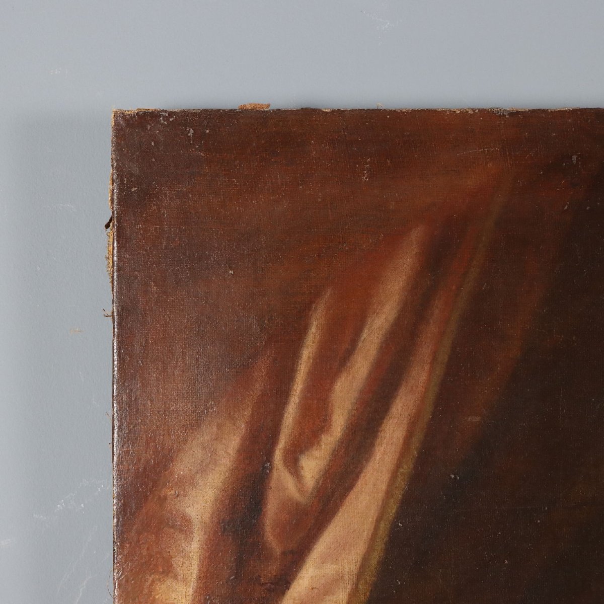 Dipinto Antico Madonna in Adorazione Copia da Guido Reni '700 Riproduzione-photo-3