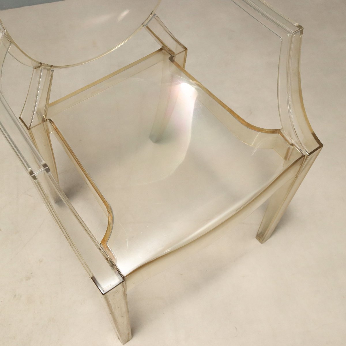 Set 6 Sedie 'Louis Ghost' Design Philippe Starck per Kartell Anni 2000 Originali-photo-6