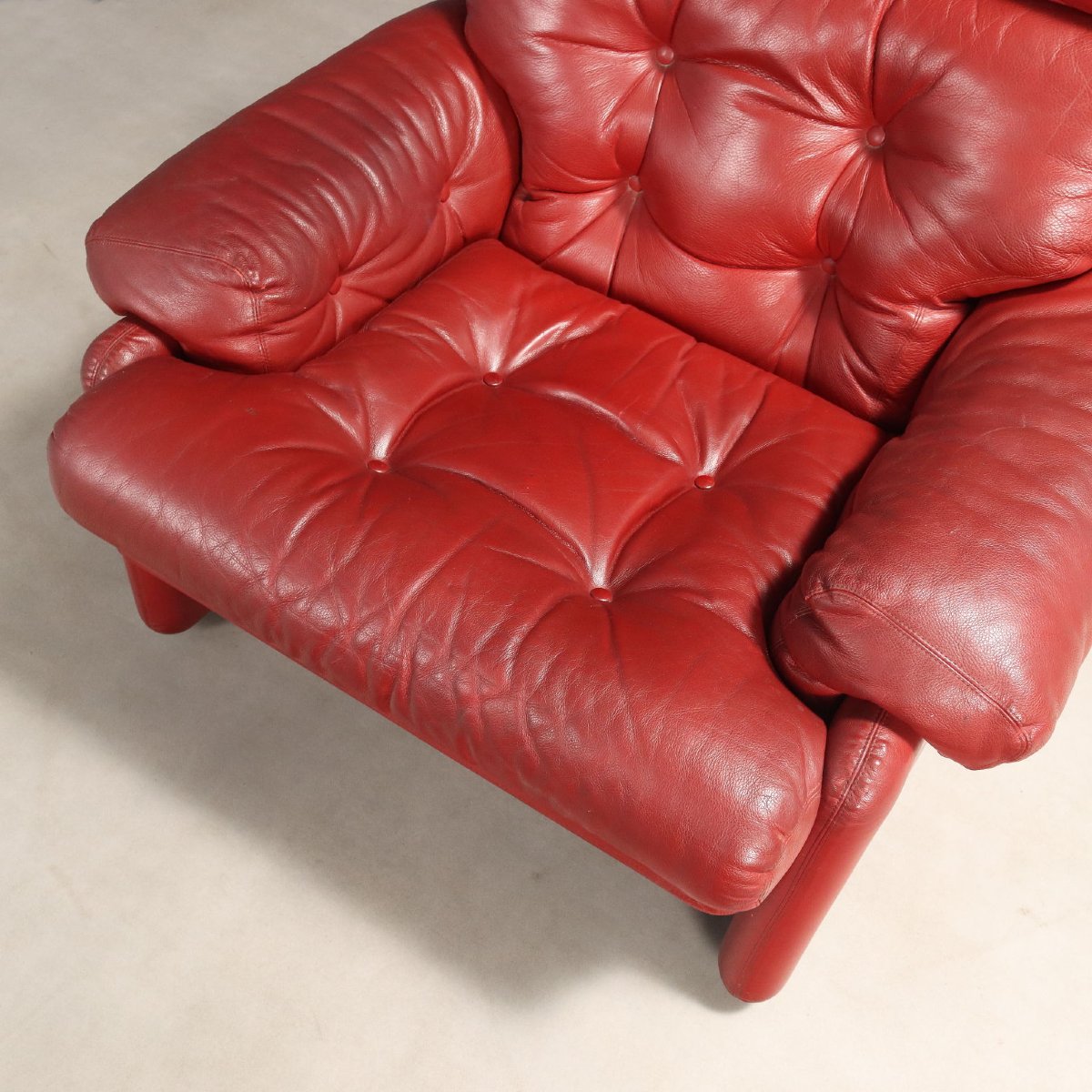 Poltrona B&B Coronado Vintage Design Tobia Scarpa Anni 70-80 Originale-photo-4