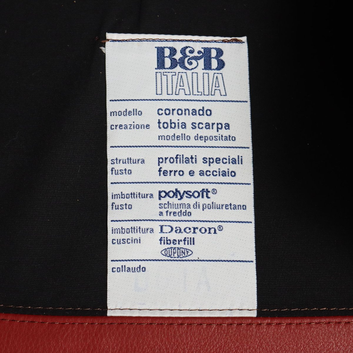 Poltrona B&B Coronado Vintage Design Tobia Scarpa Anni 70-80 Originale-photo-6