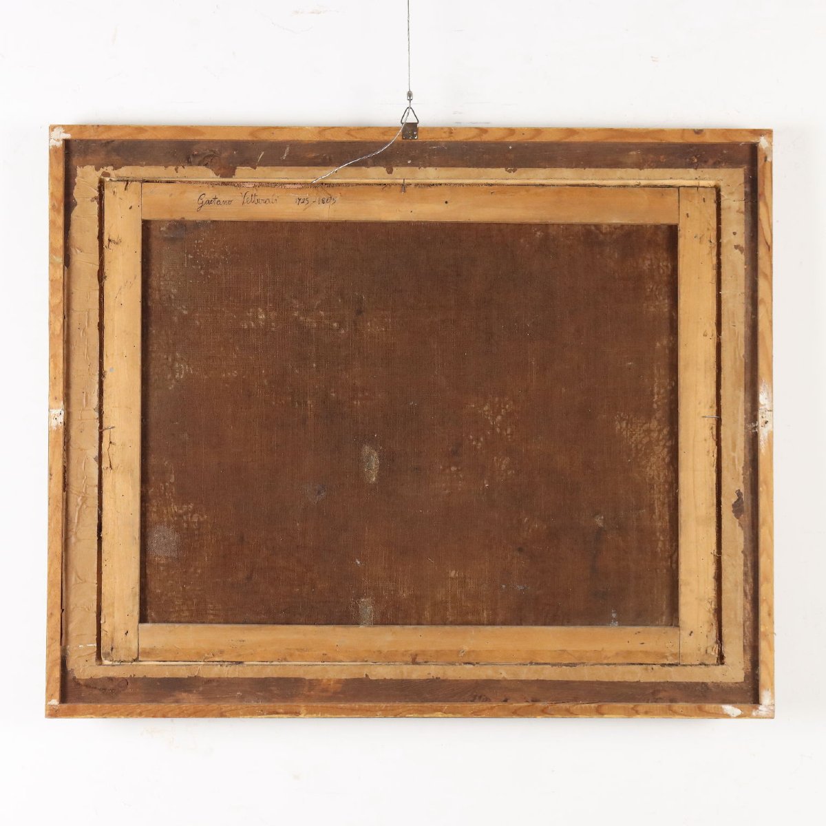Quadro Antico Dipinto Capriccio Architettonico Olio su Tela '700-photo-8