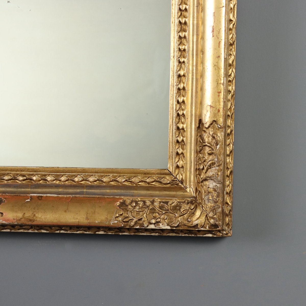 Specchiera in Legno Intagliato e Dorato del XIX Secolo Italia, metà XIX Secolo-photo-1