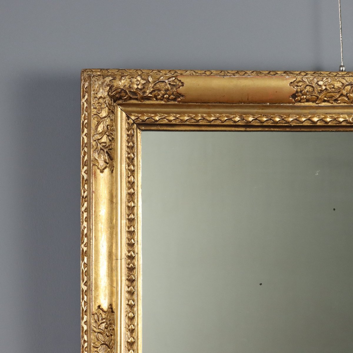 Specchiera in Legno Intagliato e Dorato del XIX Secolo Italia, metà XIX Secolo-photo-3