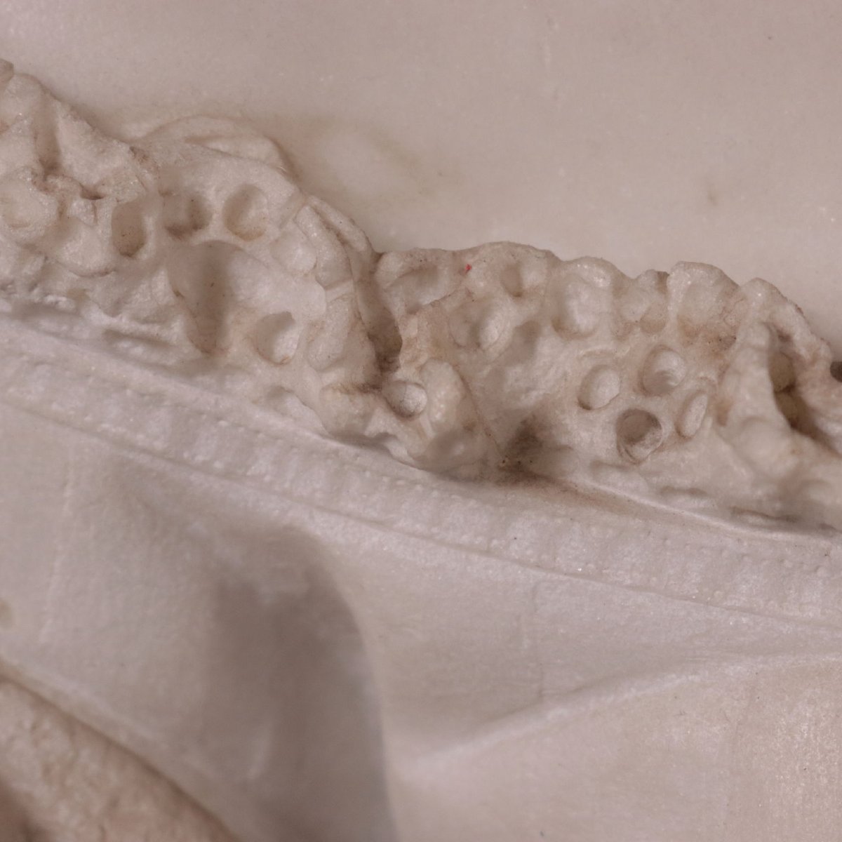 Busto Femminile Antico Marmo di Carrara Italia XIX Secolo Originale-photo-4