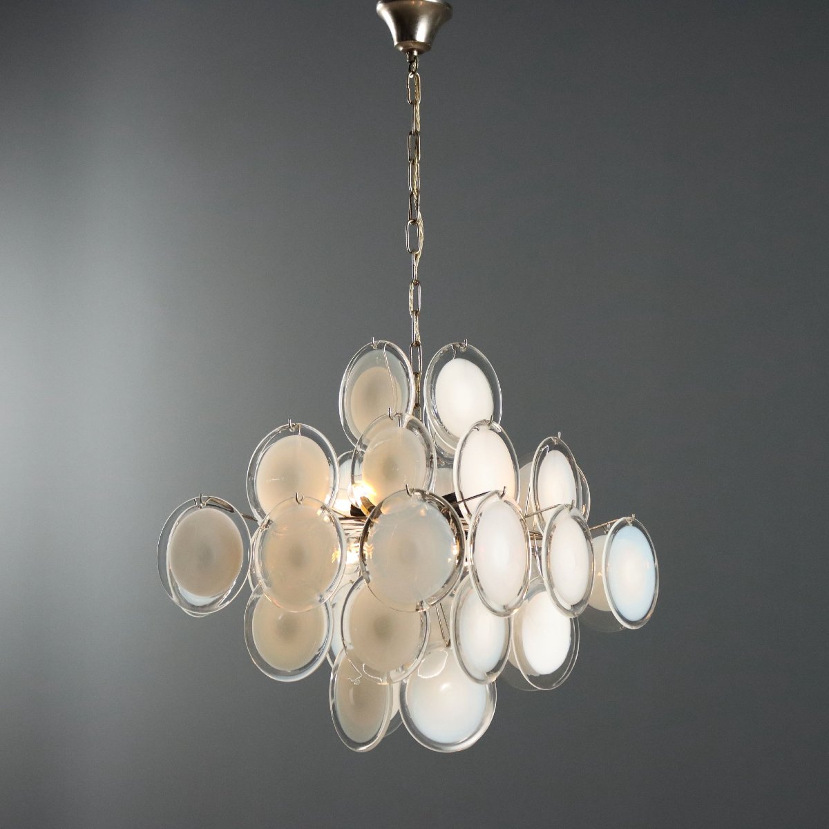 Lampada a Sospensione Vintage Vetro di Murano Italia Anni 70 Originale-photo-3