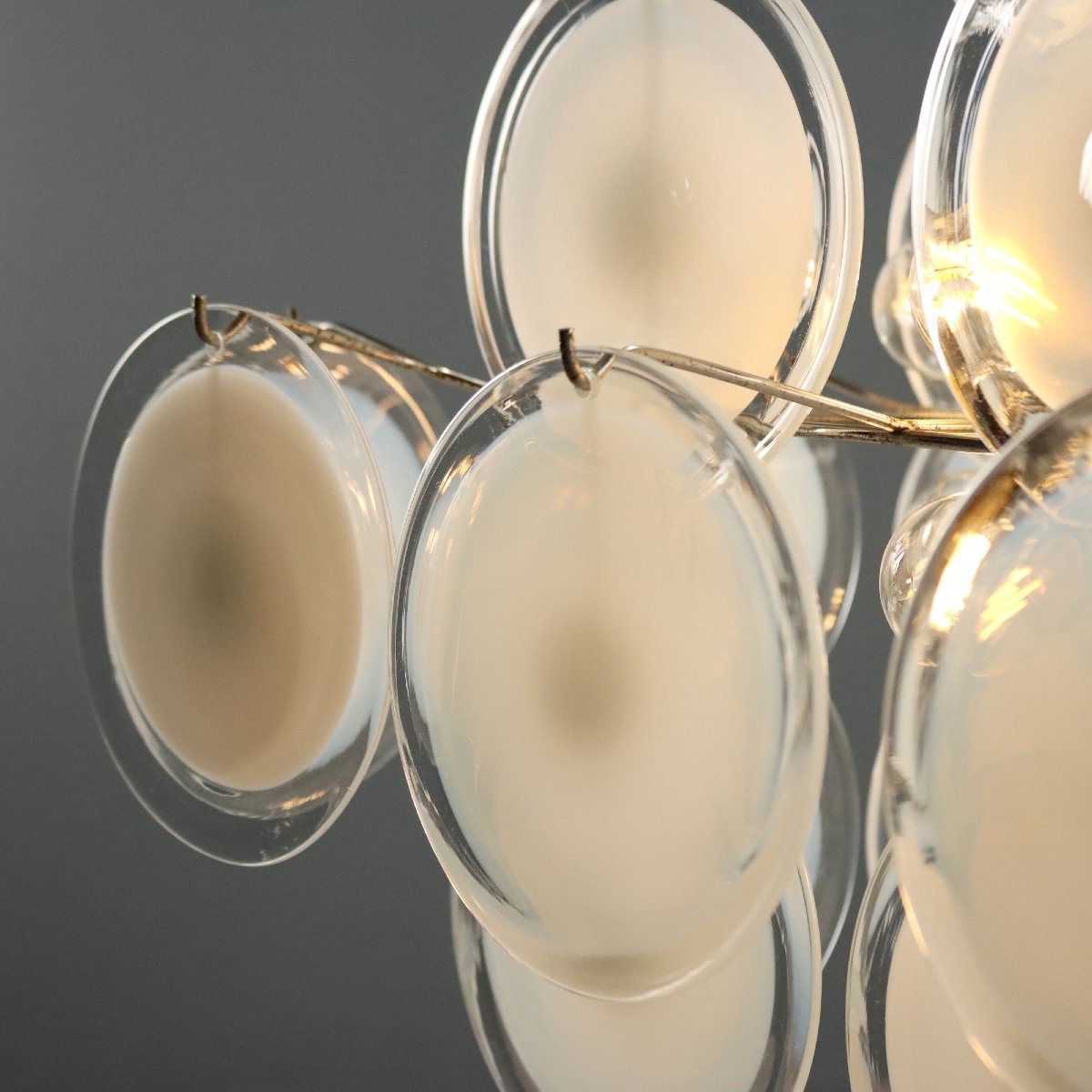 Lampada a Sospensione Vintage Vetro di Murano Italia Anni 70 Originale-photo-4