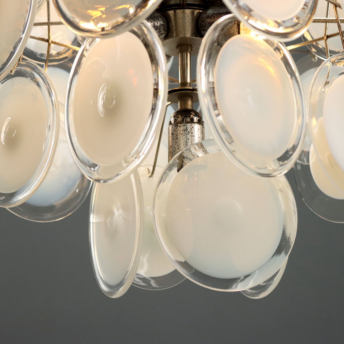 Lampada a Sospensione Vintage Vetro di Murano Italia Anni 70 Originale-photo-1