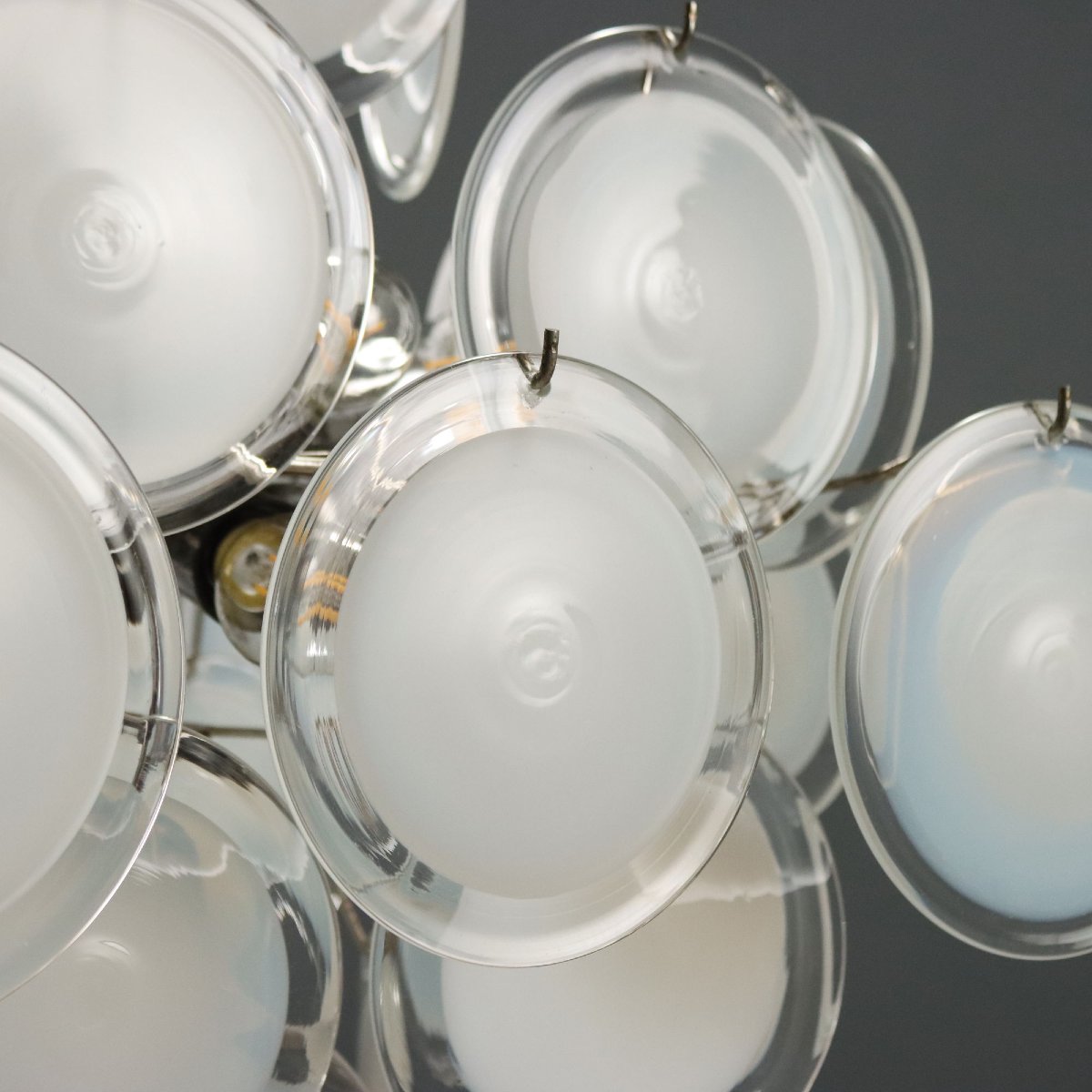 Lampada a Sospensione Vintage Vetro di Murano Italia Anni 70 Originale-photo-3