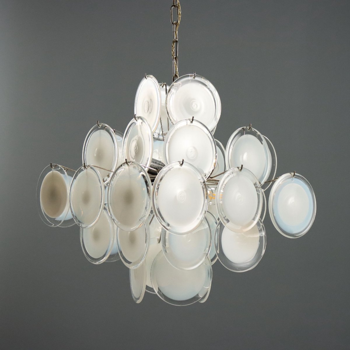 Lampada a Sospensione Vintage Vetro di Murano Italia Anni 70 Originale-photo-4