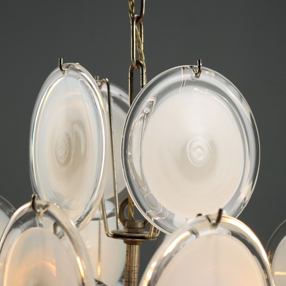 Lampada a Sospensione Vintage Vetro di Murano Italia Anni 70 Originale-photo-5
