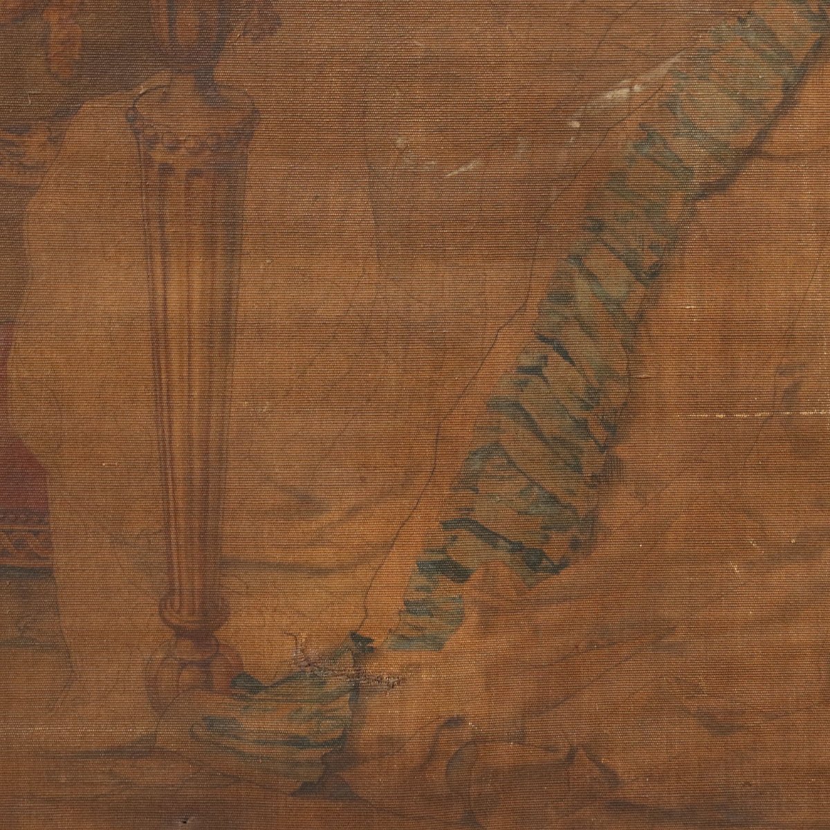 Dipinto Antico a Succo d'Erba La Lettura della Missiva XIX Secolo OriginaleDipinto a succo d'er-photo-6