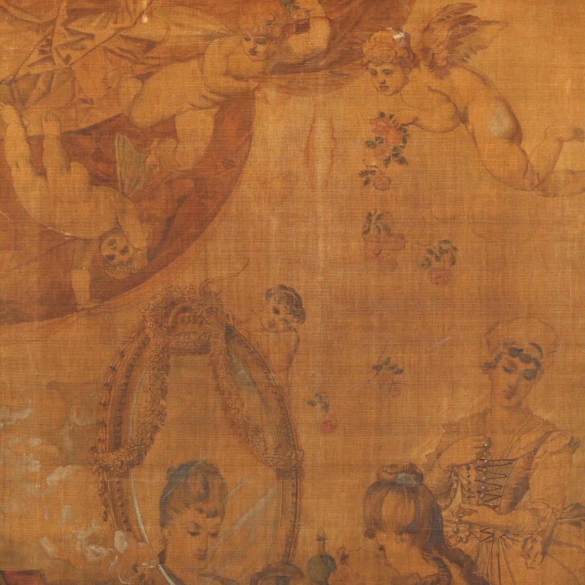Dipinto Antico a Succo d'Erba La Lettura della Missiva XIX Secolo OriginaleDipinto a succo d'er-photo-7