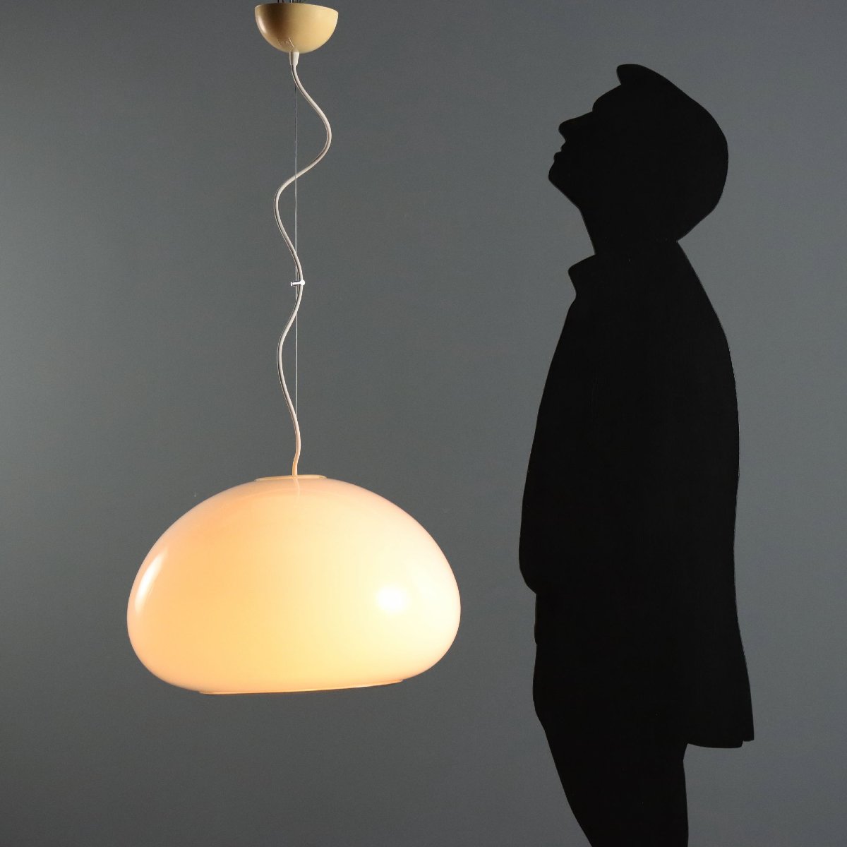 Lampada a Sospensione Flos Black & White Vintage Design Castiglioni-photo-2