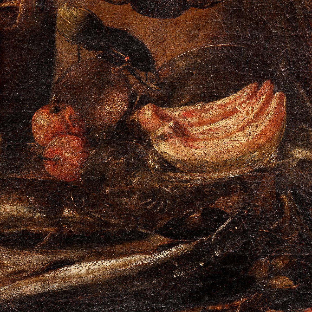 Quadro Antico Dipinto Natura Morta Bartolomeo Arbotori Italia '600-photo-4