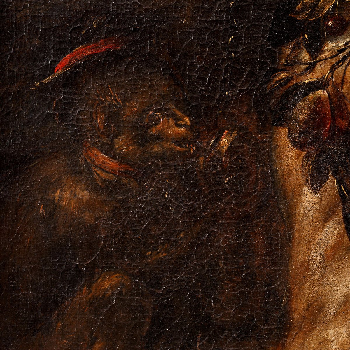 Quadro Antico Dipinto Natura Morta Bartolomeo Arbotori Italia '600-photo-2