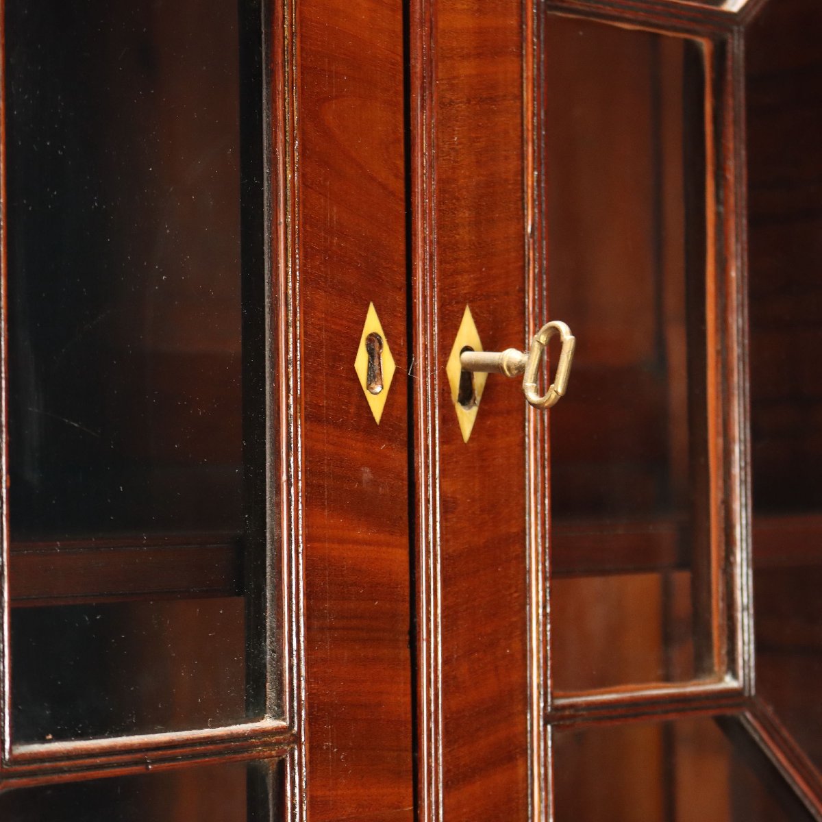 Libreria in Mogano con Inserti in Acero - Inghilterra XIX Secolo Inghilterra, inizio XIX Secolo-photo-2