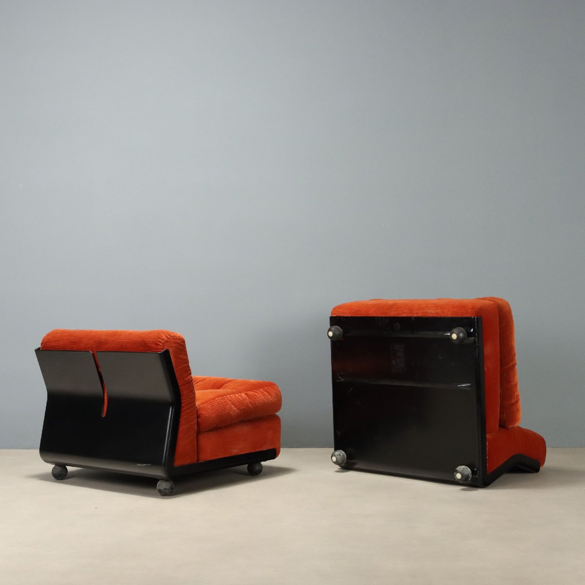 Poltrone C&B Italia Amanta Vintage Design Mario Bellini Anni 60-photo-4