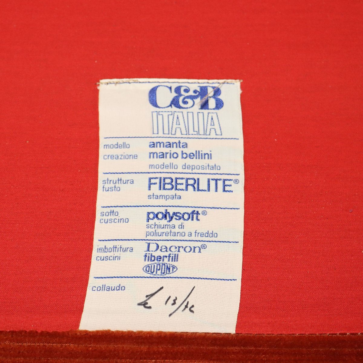 Poltrone C&B Italia Amanta Vintage Design Mario Bellini Anni 60-photo-8