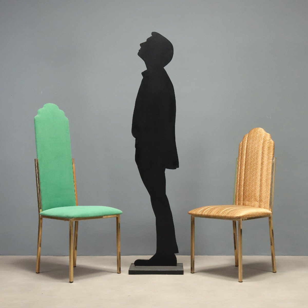 Sedie Vintage Maison Jensen per Sabot Design Alain Delon Anni 70 Originali-photo-2