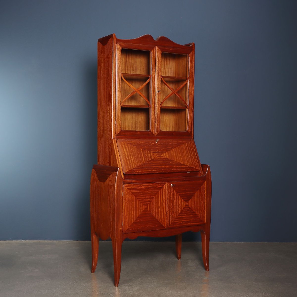 Trumeau Vintage Mogano Manifattura Italiana Design Anni 50 Originale