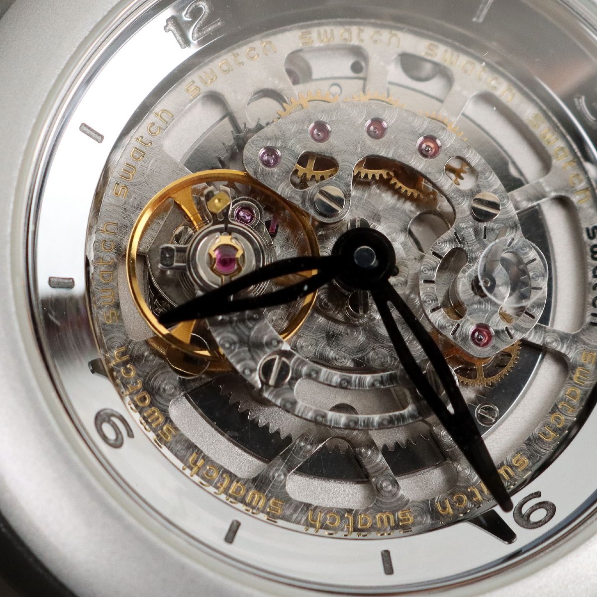 Swatch Diaphane One Carousel Tourbillon Vintage Svizzera 2001 Originale-photo-3