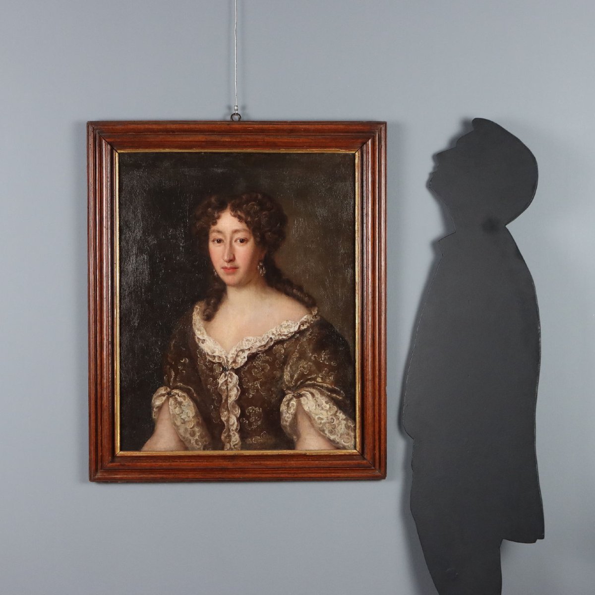 Dipinto Antico Ritratto Femminile Stile di Jakob Ferdinand Voet Originale-photo-2