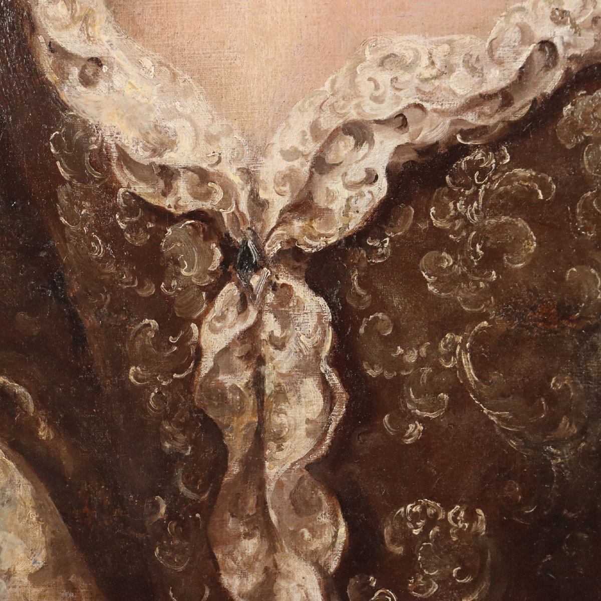 Dipinto Antico Ritratto Femminile Stile di Jakob Ferdinand Voet Originale-photo-4